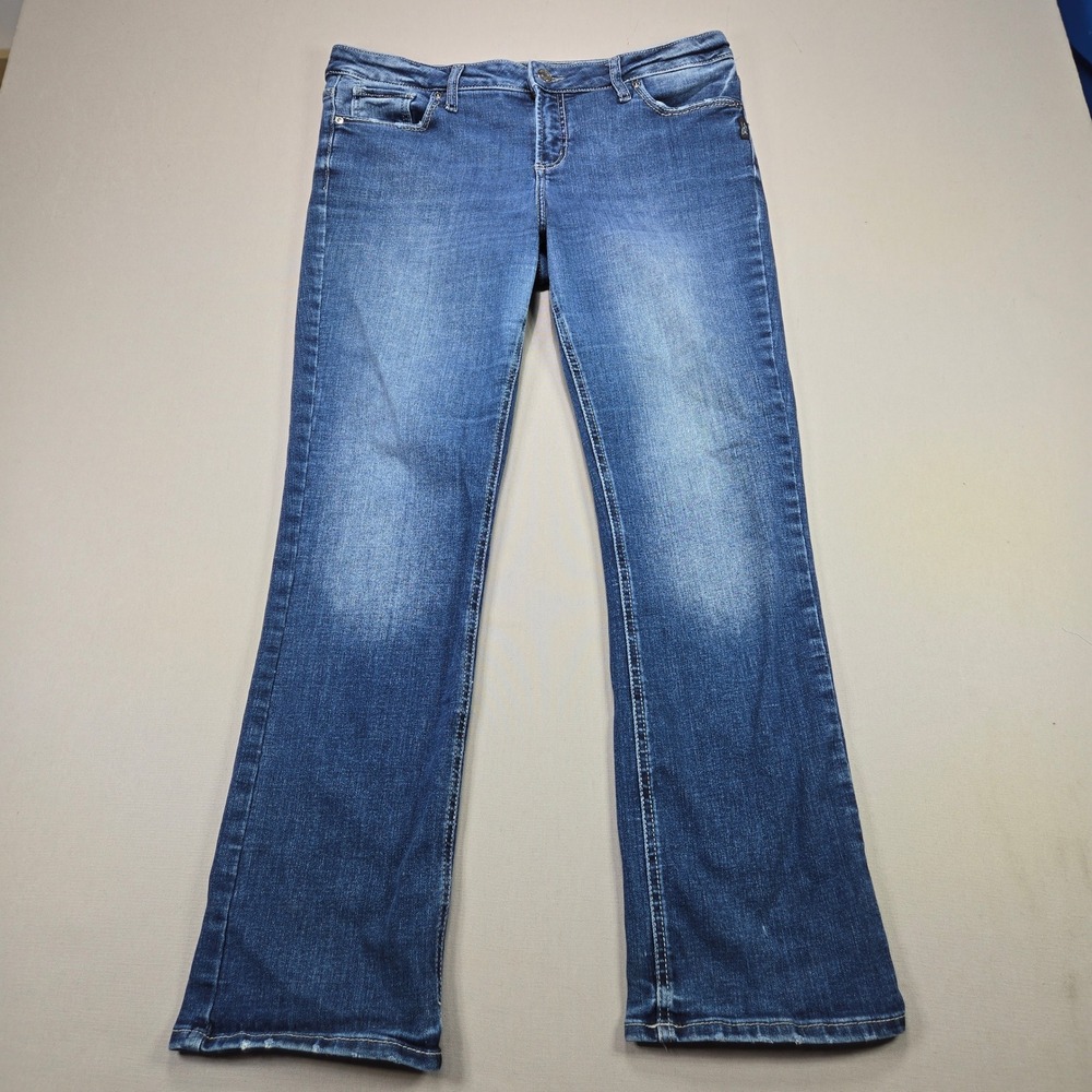 Silver‎ Jeans Elyse Slim Bootcut Medium Wash Stretch Denim Womens Size 31x31
